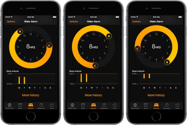 Bedtime Alarm iOS 10