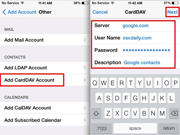 Trasferire contatti da Android ad iPhone