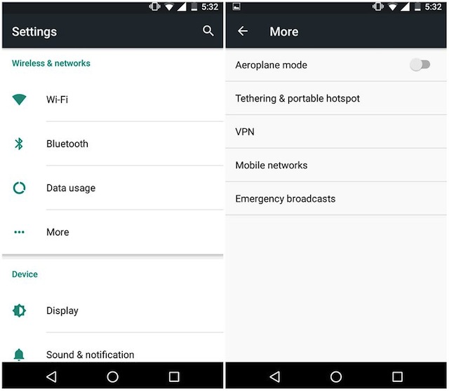 Configurare Rete Dati Android