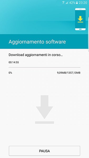 Aggiornamento Galaxy S6 Edge Plus 