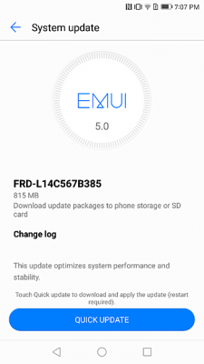 Aggiornamento Honor 8