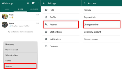 Cambiare numero telefono in Whatsapp senza perdere chat